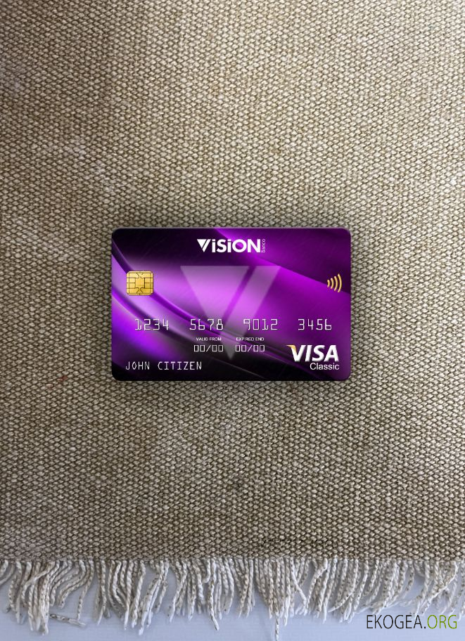 Paraguay Vision Banco banque visa carte classique photolook recto